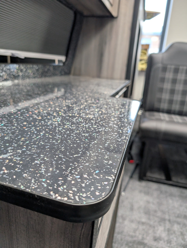 VW T4 Grey Oak & Black Sparkle SWB/LWB Units
