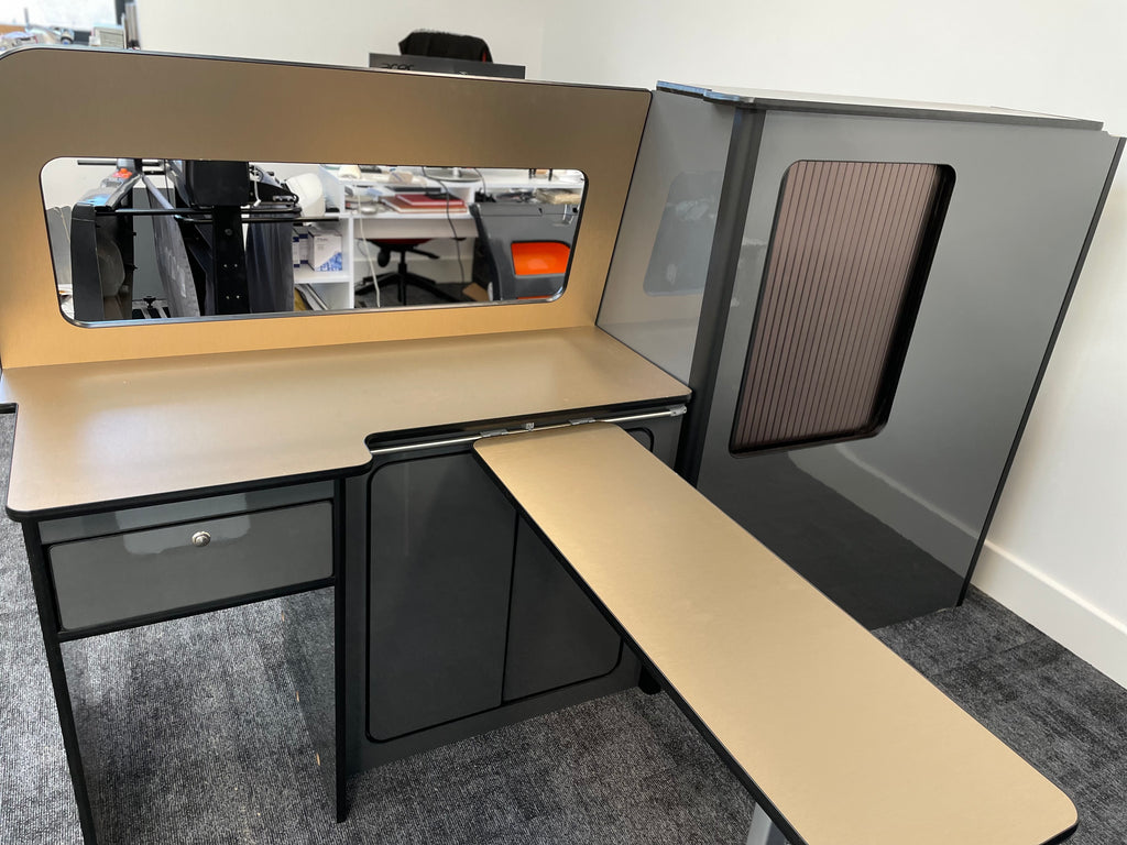 VW T5/T6 Gloss Grey & Bronze Worktop SWB Units