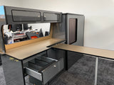 VW T5/T6 Gloss Grey & Bronze Worktop SWB Units
