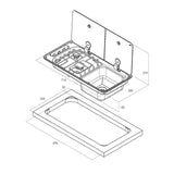 Can sink and dual hob