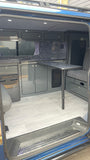 VW T5/T6 Gloss Grey & Black Sparkle Worktop Units LWB