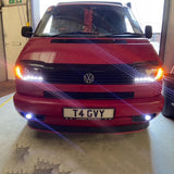 VW T4 DRL headlights LED INDICATOR 1990-2003 short nose MOT COMPLIANT!