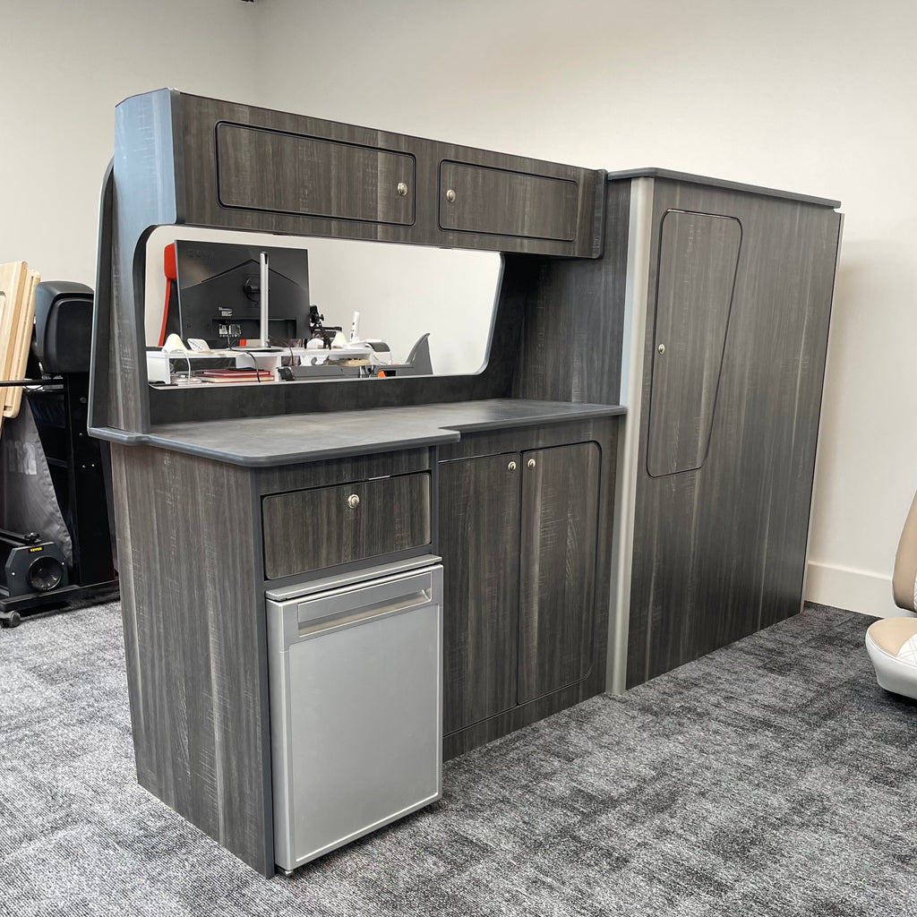 VW T4 Wood Grey & Slate Worktop SWB/LWB Units