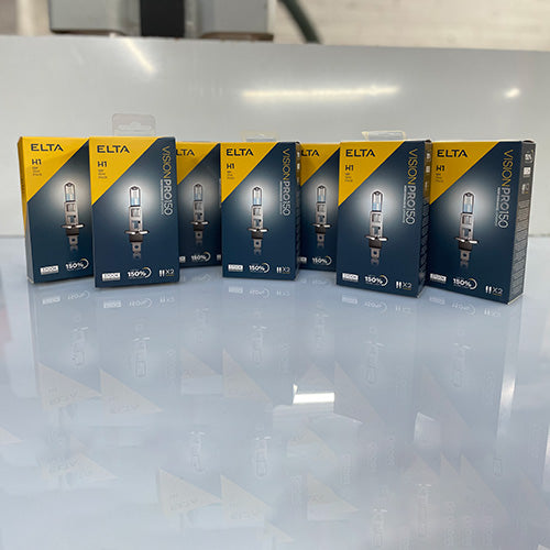 H1 headlight bulbs 150% more light.