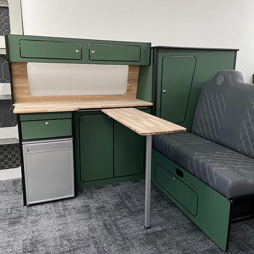 T4 Super Matt Green & Oak Unit