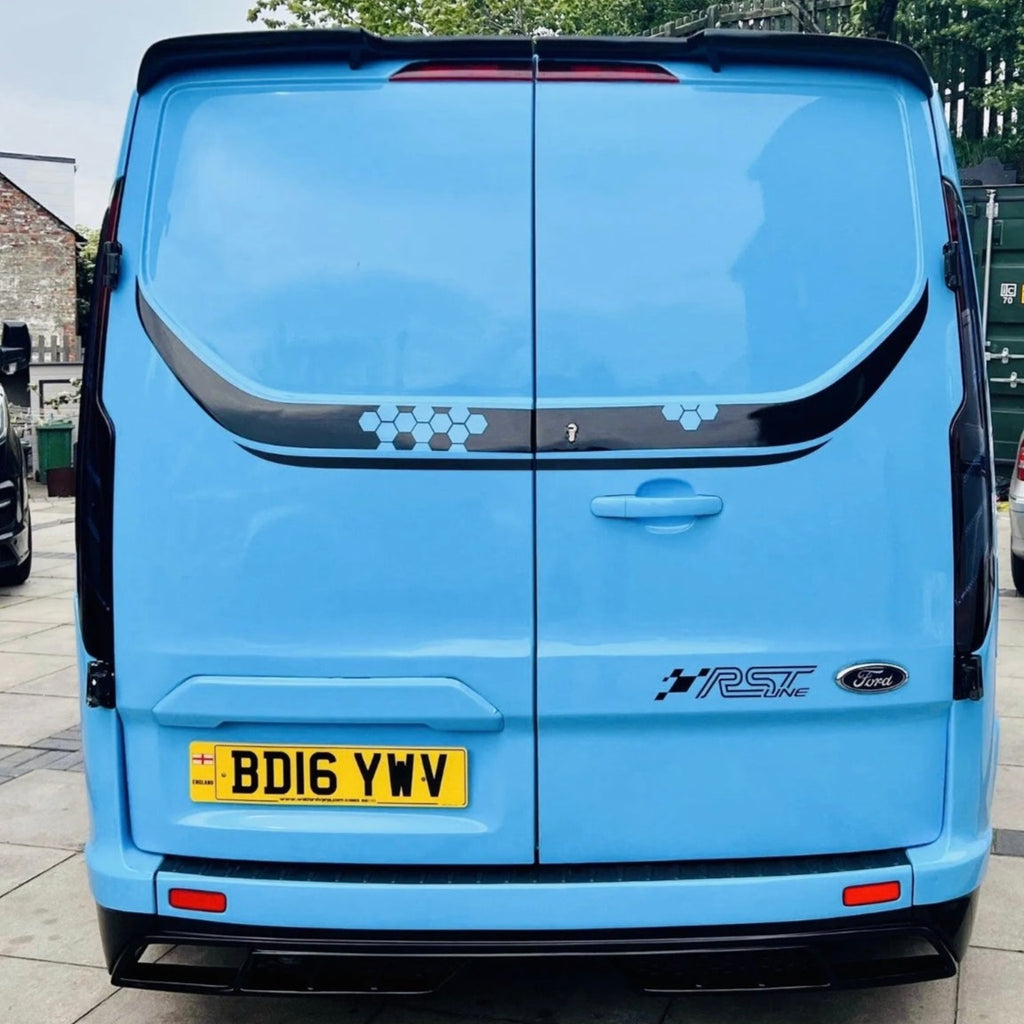 Ford Transit Custom Rear Pair Of Tail Lights SMOKED! Lens 2013 Onwards (PRE-ORDER ITEM)