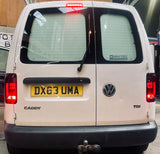 Caddy rear DARK SMOKED lights mk4