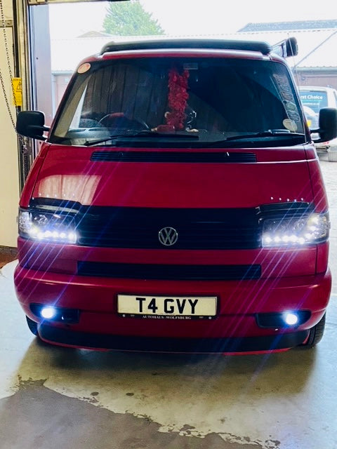 VW T4 DRL headlights LED INDICATOR 1990-2003 short nose MOT COMPLIANT!