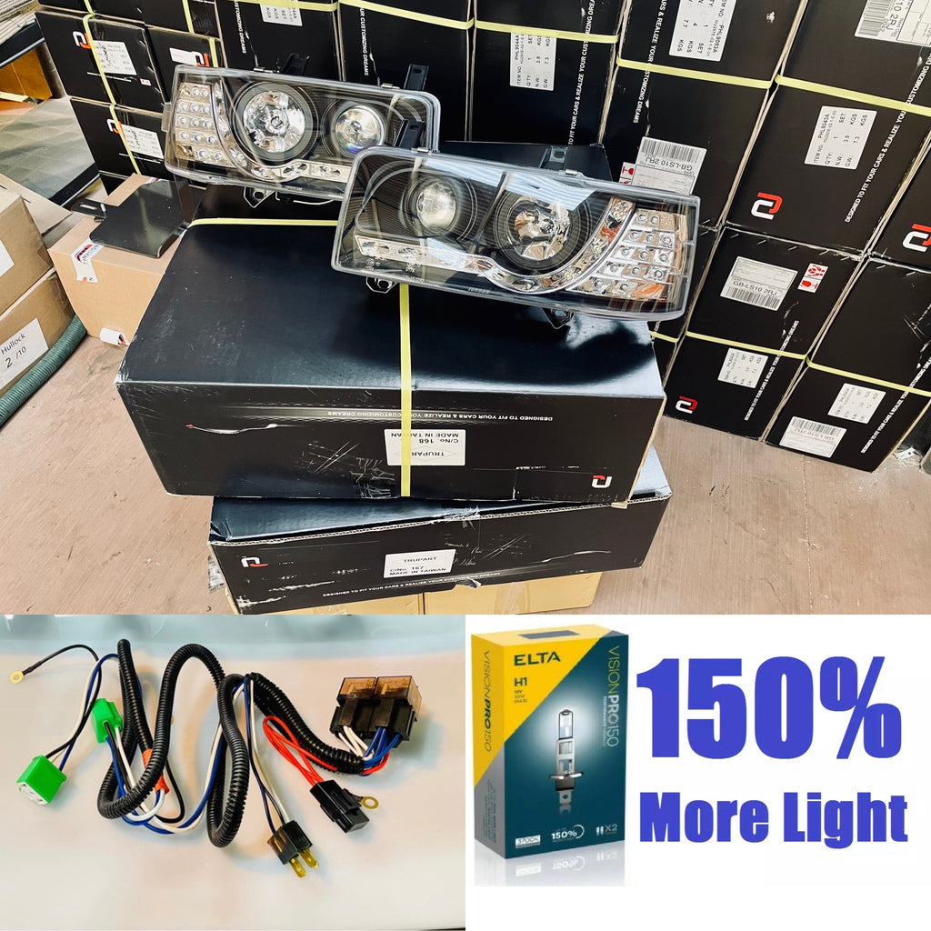 VW T4 DRL headlights LED INDICATOR 1990-2003 short nose MOT COMPLIANT!