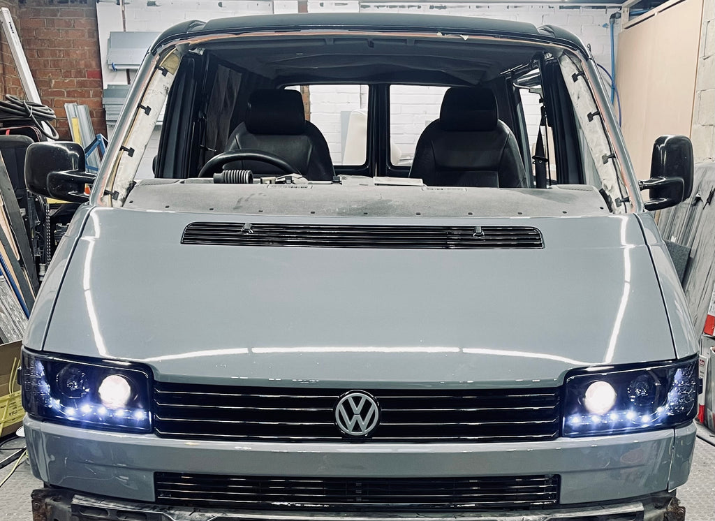 VW T4 DRL headlights LED INDICATOR 1990-2003 short nose MOT COMPLIANT!