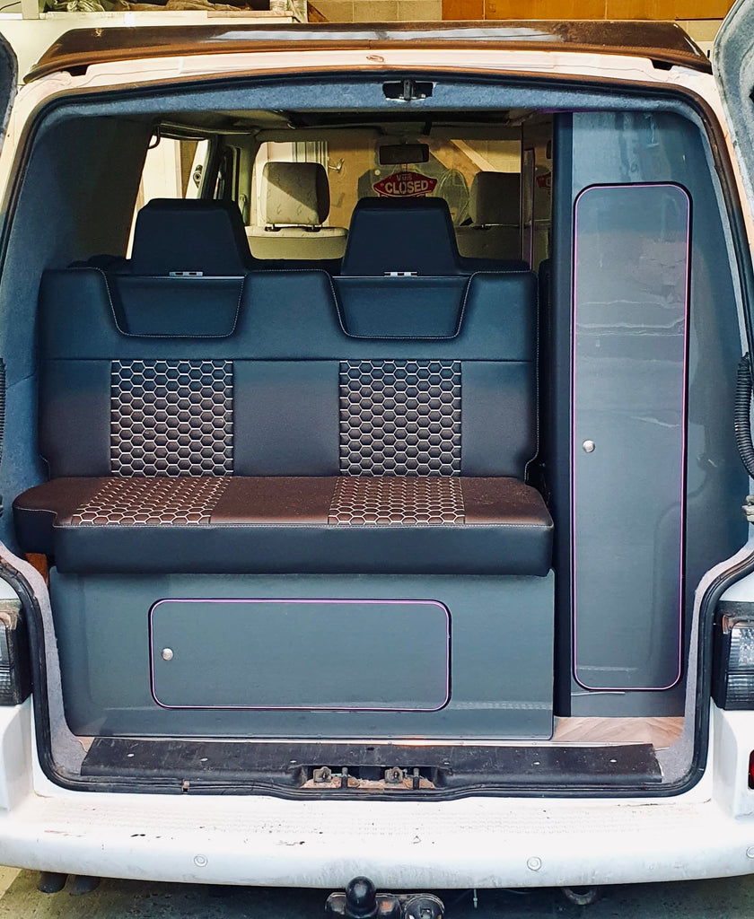 VW T4 Gloss Grey & Purple Trim SWB Units