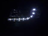 T4 DRL headlights 1996-2003 long nose Black