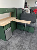 T4 Super Matt Green & Oak Unit