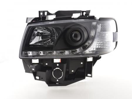 T4 DRL headlights 1996-2003 long nose Black