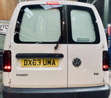 Caddy rear DARK SMOKED lights mk4