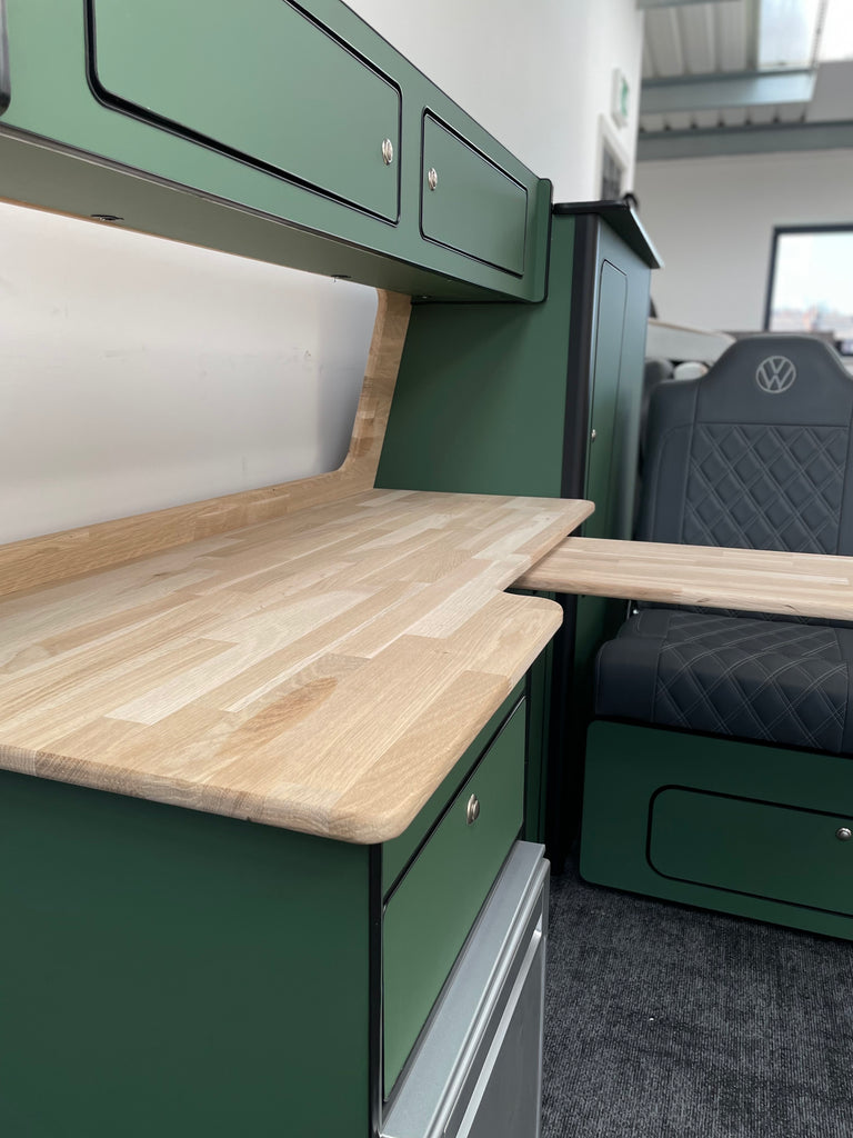 T4 Super Matt Green & Oak Unit