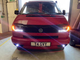 VW T4 DRL headlights LED INDICATOR 1990-2003 short nose MOT COMPLIANT!