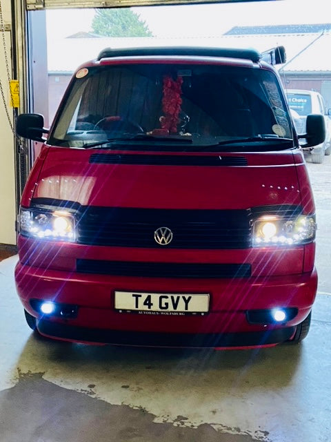 VW T4 DRL headlights LED INDICATOR 1990-2003 short nose MOT COMPLIANT!