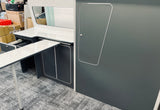 VW T5/T6 Super Matt Grey & White Sparkle Worktop SWB Units