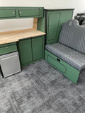 T4 Super Matt Green & Oak Unit