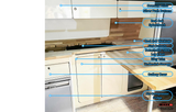 T4 Gloss Cream & Solid Oak LWB/SWB Units