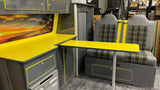 Rock and Roll bed gloss grey and yellow T4 SWB