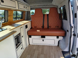 VW T4 High Gloss Cream & Oak Low Level SWB/LWB Units