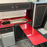 T5/T6 SWB Rock and Roll bed with Super Matt Black/Red Units