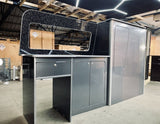 T5/T6 metallic grey Camper Kitchen Units (With Over Head Unit) * Including Sink cut Out.