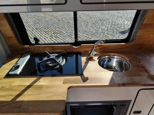 VW T4 High Gloss Cream & Oak Low Level SWB/LWB Units