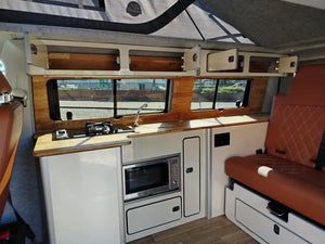 VW T4 High Gloss Cream & Oak Low Level SWB/LWB Units