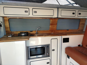VW T4 High Gloss Cream & Oak Low Level SWB/LWB Units