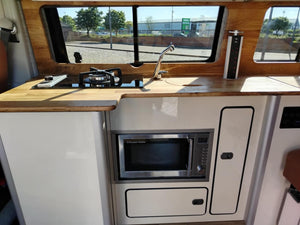 VW T4 High Gloss Cream & Oak Low Level SWB/LWB Units