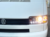 VW T4 DRL headlights 1990-2003 short nose MOT COMPLIANT!