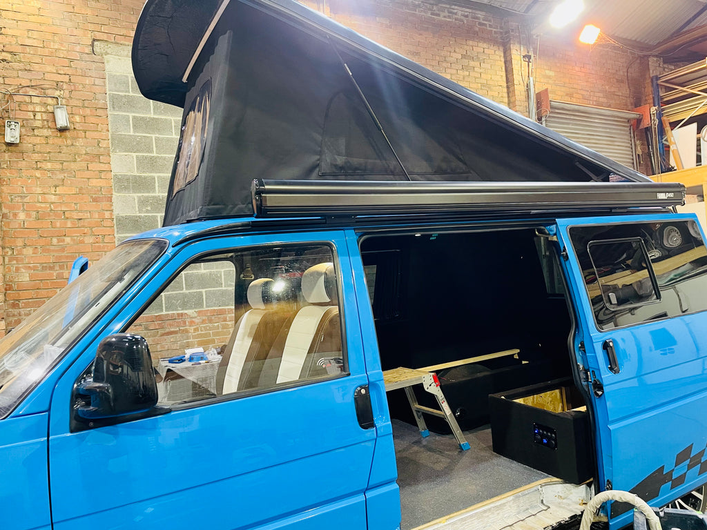 Vw t4 pop top elevating roof supplied and fitted.